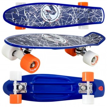 Skateboard Nerf Nation C4 (BLU- LINES) 22 ιντσών