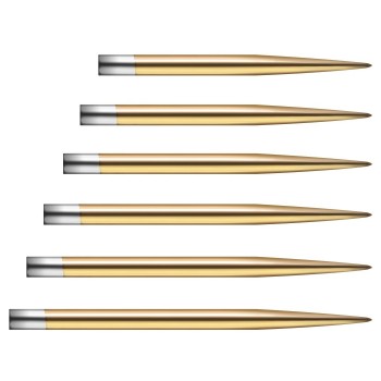 Glide Dart Points Smooth Gold 32 mm