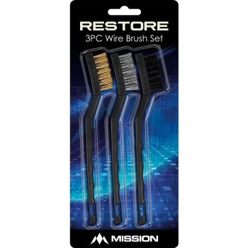 Restore Brush Cleaning Kit 3 Brushes Black