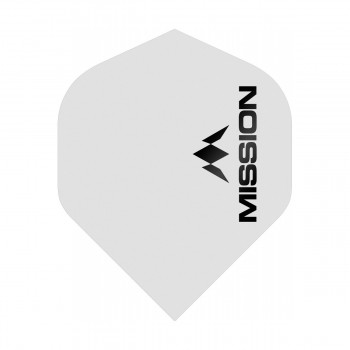 Mission Logo Matt White Std. 100 micron