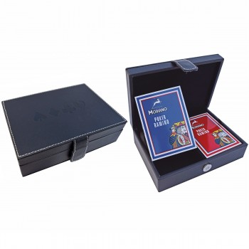 Luxury Travel Case with 2 Modiano Decks