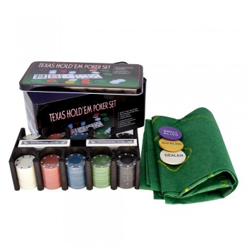 Case with 200 Chips + 2 Decks + Felt