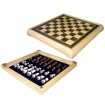 Inlaid Wooden Chess Set