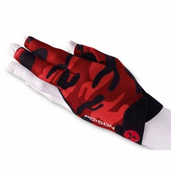 Glove Poison Camo Red SX - S/M