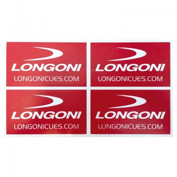 Patch Longoni Red Satin Paper Sheet 9,5x5 cm (4 pcs)