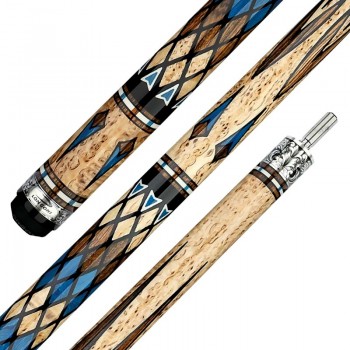 Cue Longoni Masai Cyan Silver - Luna Nera (1)