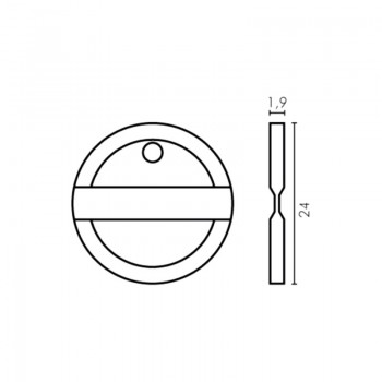 Μάρκα κερματοδέκτη art7142G - Type V 2 Grooves