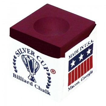 Chalk Silver Cup Burgundy 12 Pcs