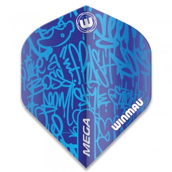 Mega Standard Dart Flights Blue 6900-240