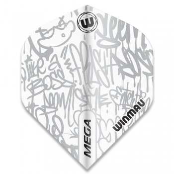 Mega Standard Dart Flights White 6900-243