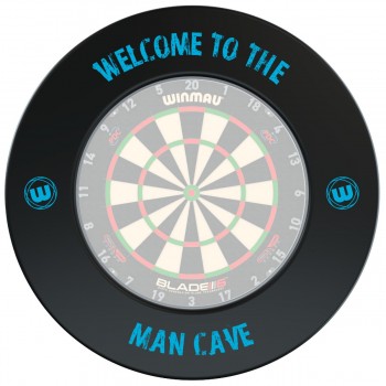 Man Cave Dartboard Surround Winmau Black