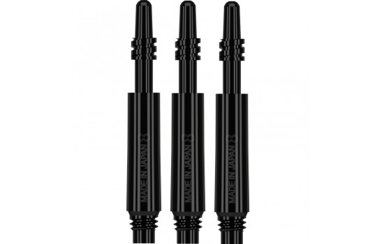 8 Flight Shaft Spin Black Short 19 mm