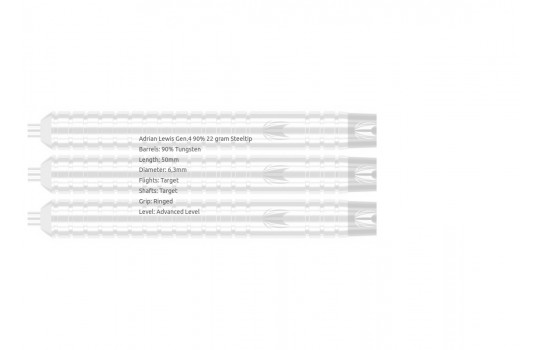 Adrian Lewis Gen.4 90% 22 gram Steeltip