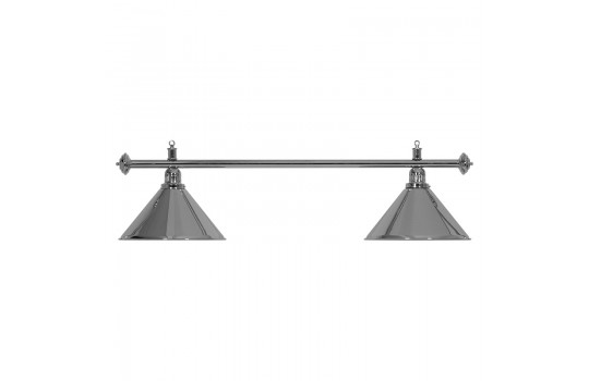 Lamp Moonlight Silver Rod, 2 Silver Shades