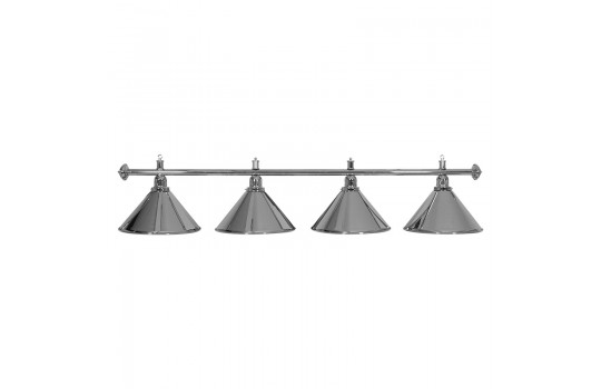 Lamp Moonlight Silver Rod, 4 Silver Shades