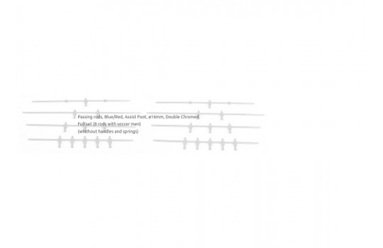 Passing Rods Set 16mm Blue/Red Assist Foot DC