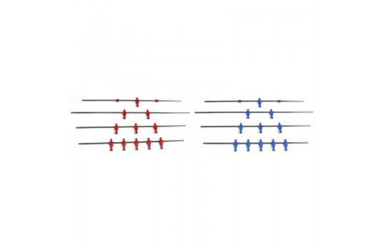 Passing Rods Set 16mm Blue/Red Classic Foot DC