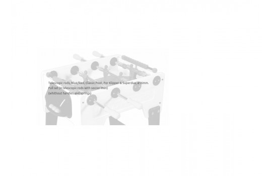 Τηλεσκοπικές Μπάρες για Ποδοσφαιράκι Set 16mm Blue/Red Classic Foot (Preview 2)