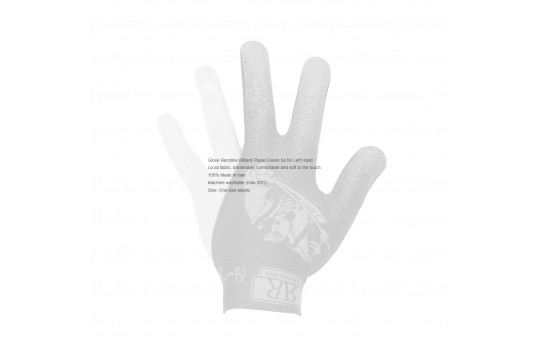 Glove Renzline Billiard Player Green Sx