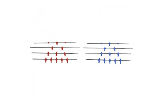 Μπάρες για Ποδοσφαιράκι Set 18mm Blue/Red Assist Foot