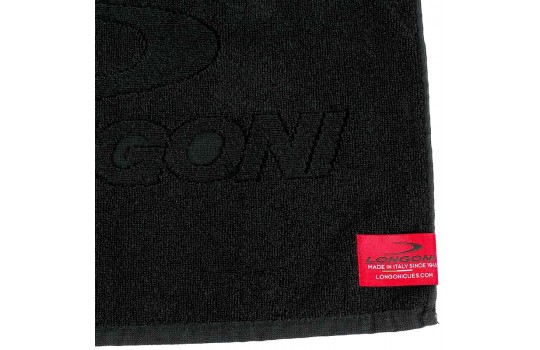 Towel Longoni 40 x 25cm Total Black