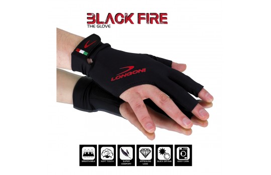 Glove Longoni Black Fire Dx Size L (Right Hand)