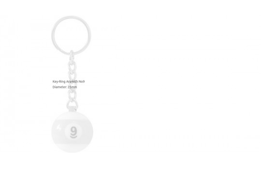Key-Ring Aramith No9 Μπρελόκ Μπάλα Μπιλιάρδου