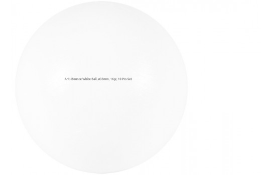 Μπάλες για Ποδοσφαιράκι set 10 τεμ Anti-Bounce White 33mm