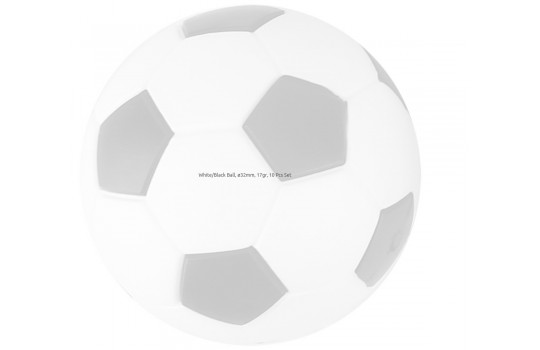 Μπάλες για Ποδοσφαιράκι set 10 τεμ White/Black 32mm (Preview 2)