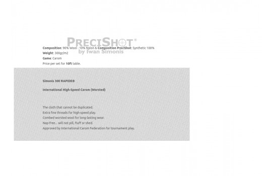 Simonis 300 Rapido + PreciShot Set Green Blue