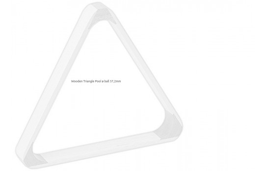 Wooden Triangle Pool ø ball 57,2mm