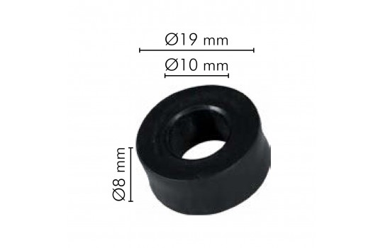 Black Stopper For Telescopic Rods Diam. 10mm