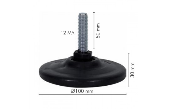 Adjusting Feet In Pvc-Diam10cm - 12 Ma