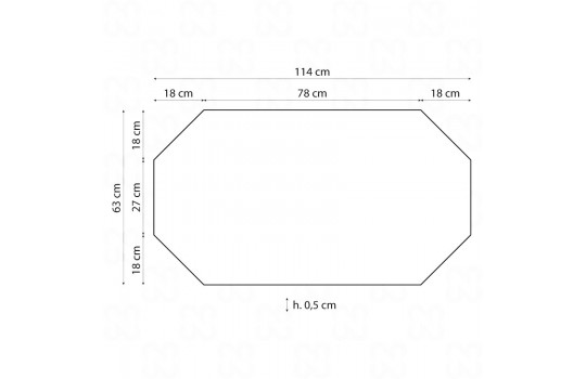 Πάτωμα Γηπέδου Tempered Glass για Ποδοσφαιράκι 