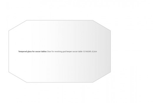 Tempered Glass For Soccer Table With Turnable Goalkeeper (Preview 3)