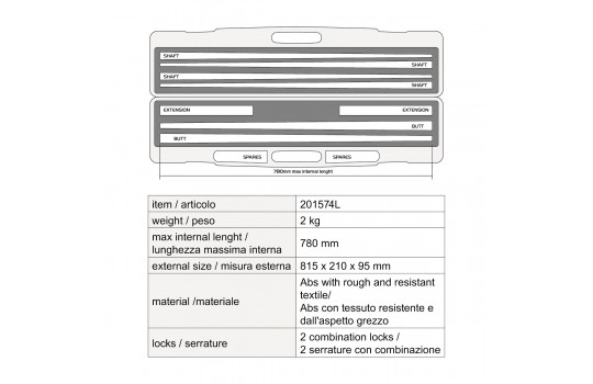 Cue Case Longoni Novecento 2C-4P + 3Lobite