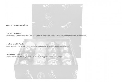 Aramith Set Premier 57,2mm