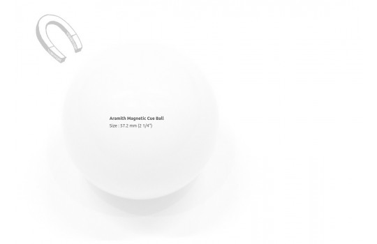 Cue Ball Aramith Magnetic 57,2mm White