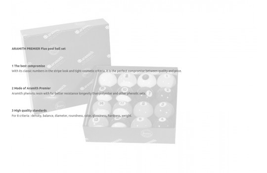 Aramith Set Fluo Pool 57,2mm