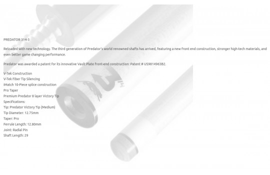 Φλες Στέκας Predator 314-3/29 Radial Pin Thin Collar (Preview 3)