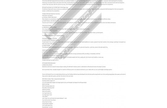 Predator BK Rush Break Cue - No Wrap (Preview 5)