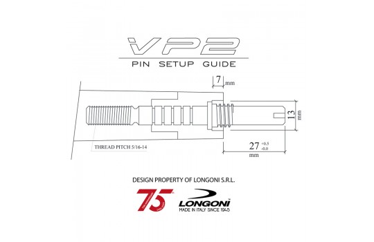 Pin Longoni Vp2 Titan Grade 5