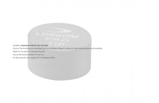 Cue Tip Longoni Fuji Black ø 14 Medium