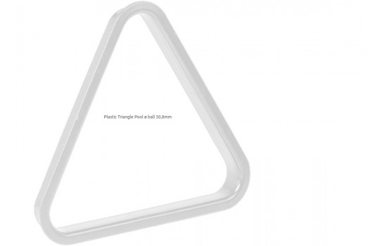 Plastic Black Triangle Pool ø ball 50,8mm