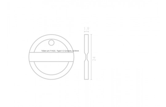 Μάρκα κερματοδέκτη art7142G - Type V 2 Grooves (Preview 2)