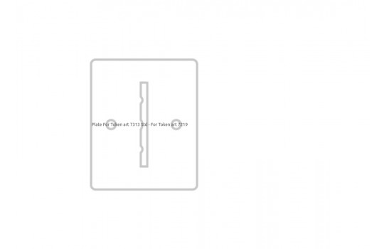 Plate For Token art 7313 Std - For Token art 7219