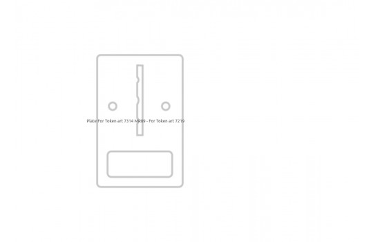 Plate For Token art 7314 MR89 - For Token art 7219
