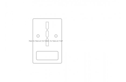 Plate For Token art 7327 MR89 - For Token art 7142F