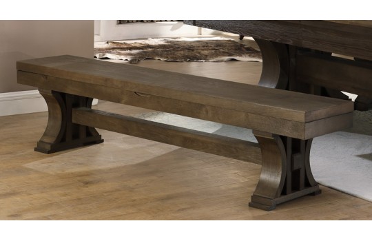Bench For Pool Boston Oak Brown Finish