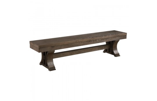 Bench For Pool Boston Oak Brown Finish